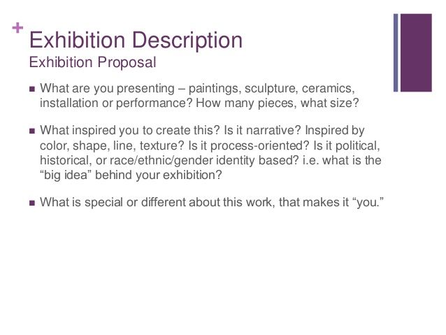 gallery exhibition proposal